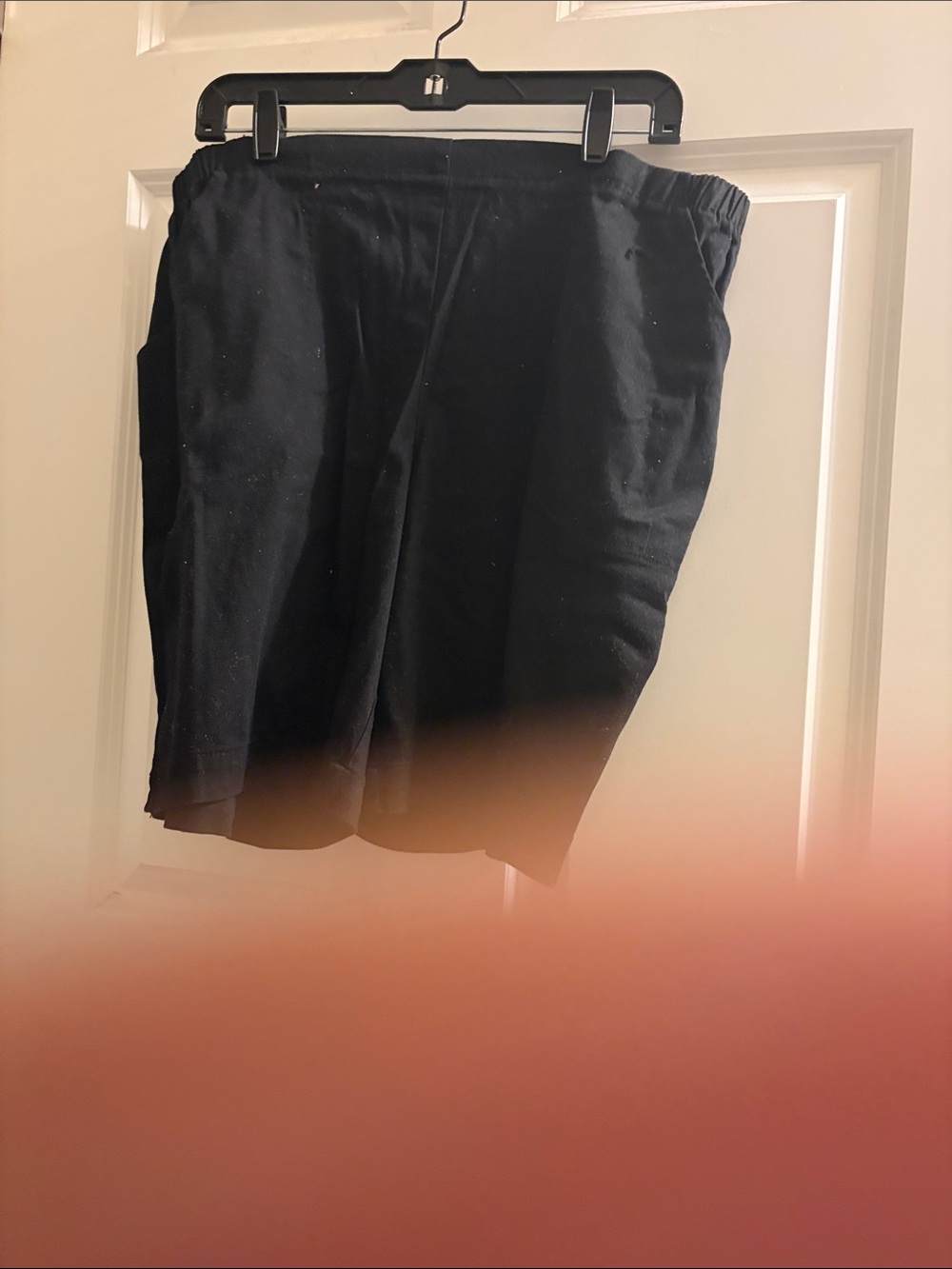 Just My Size Black Athletic Shorts with Elastic Waist